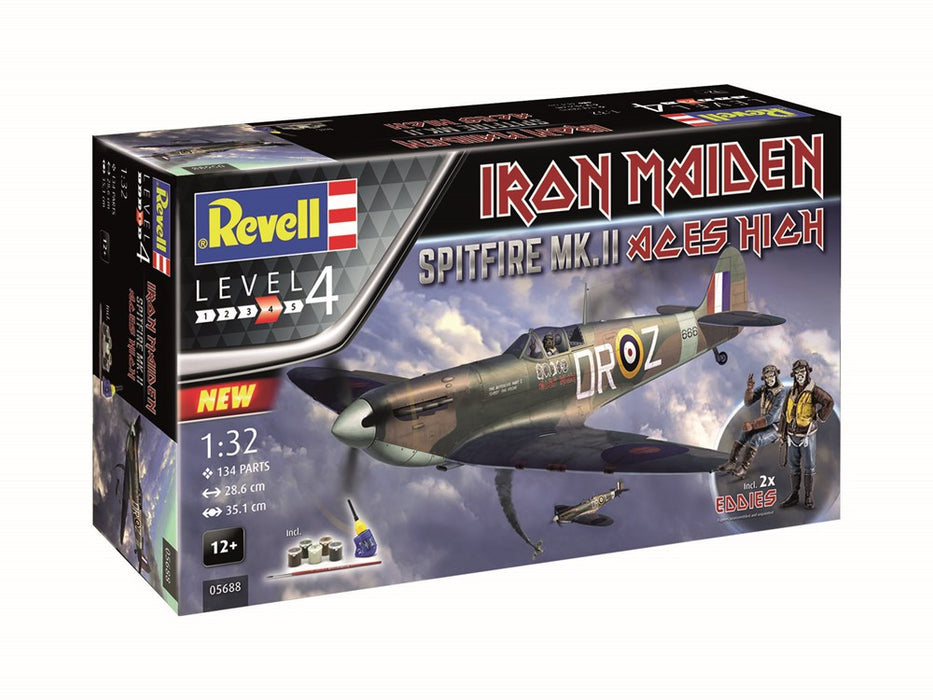 Revell 05688 Gift Set: 1/32 Spitfire Mk II "Aces High" Iron Maiden Edition