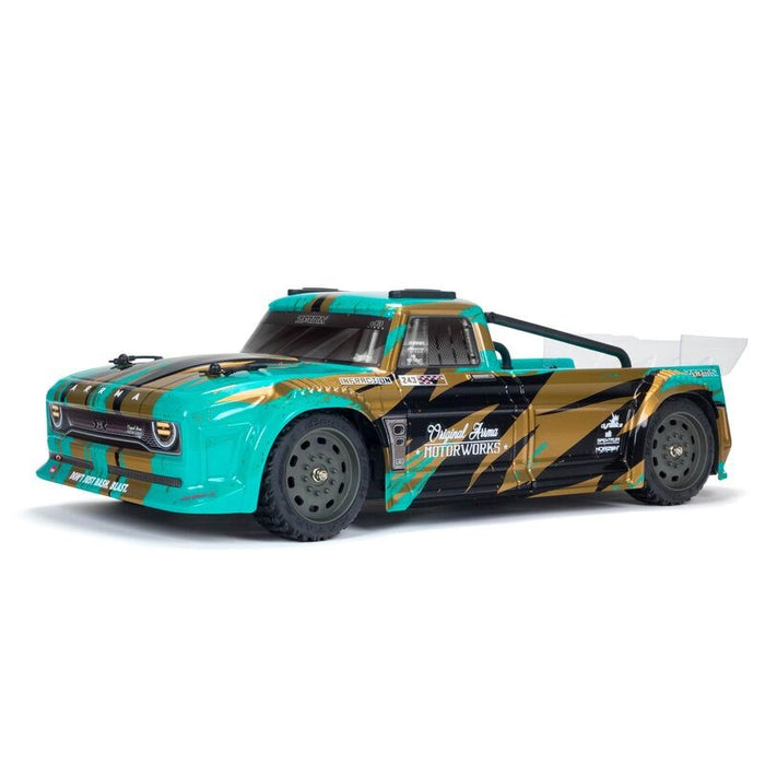 ARRMA ARA4215V3BT2 INFRACTION 4X4 MEGA RTR 1/8th Resto-Mod StreetBash Truck Teal/Bronze