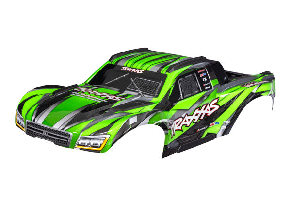 Traxxas 10211-GRN Body Maxx Slash Grn W/Decals