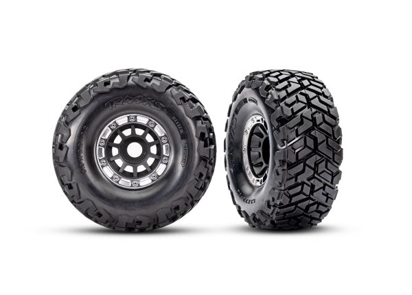 Traxxas 10272-BLK T&W Wheel Black Satin Maxx SC Tires (L&R)