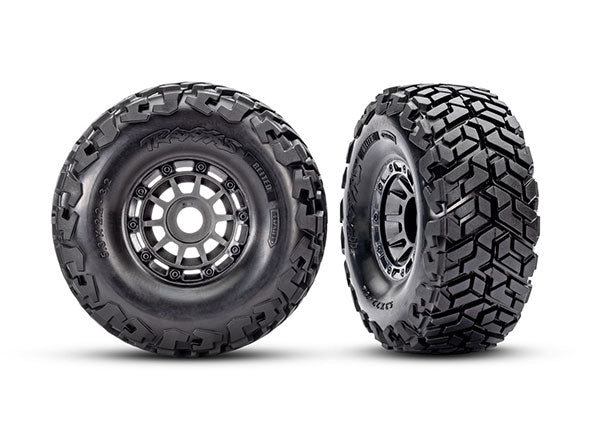 Traxxas 10272-GRAY T&W Wheel Gray Maxx SC Tires (L&R)