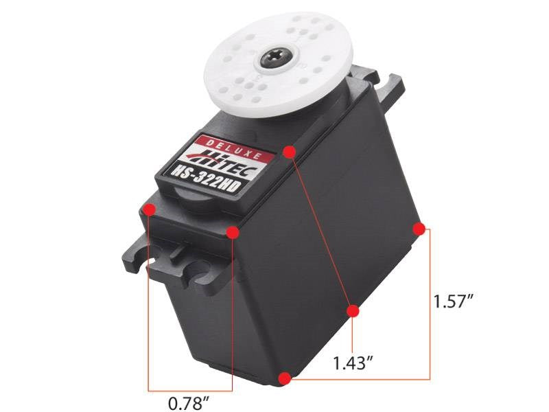 Hitec HS-322HD Standard Heavy Duty Rudder Servo