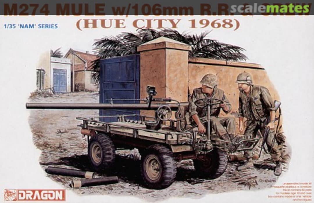 Dragon Model 3315 1/35 M274 MULE w/106mm R.R. & CREW (HUE CITY 1968)