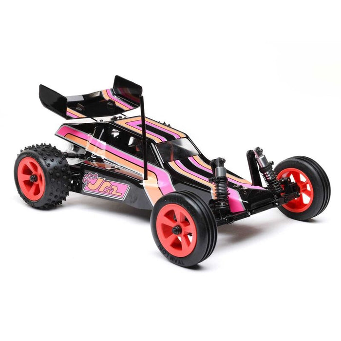 TLR LOSI LOS01020T3 1/16 mini JRX2 2WD Buggy Brushed RTR Black