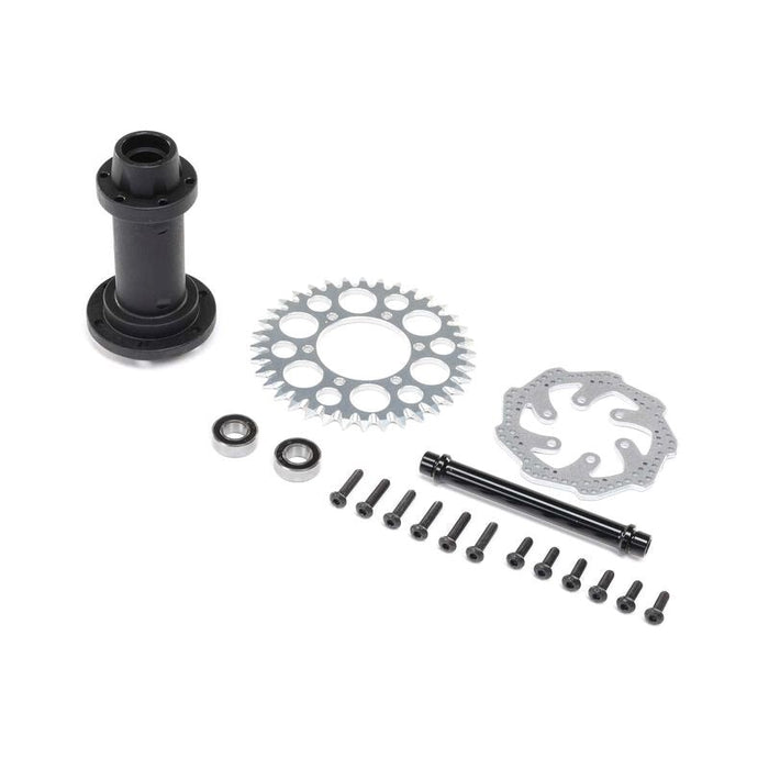 TLR LOSI LOS262014 Complete Rear Hub Assembly Promoto-MX