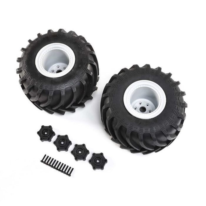 TLR LOSI LOS43034 Mounted Monster Truck Tires L/R: LMT