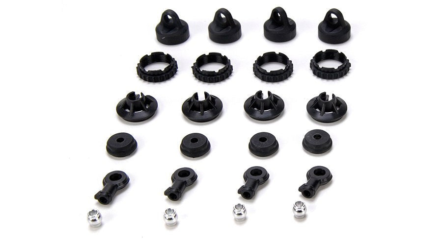 TLR LOSI LOSB2904 Shock Plastics Set (4): 10-T