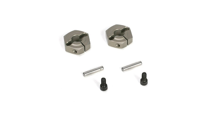 TLR LOSI LOSB3493 Aluminum Clamping Wheel Hex (2): TEN-SCTE