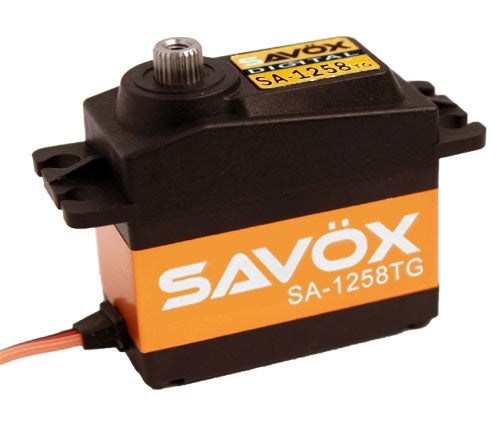 Savox SA-1258TG Super low back lash. STD size 12kg/cm Coreless Digital Servo 0.08 sec 6.0V 52.4g