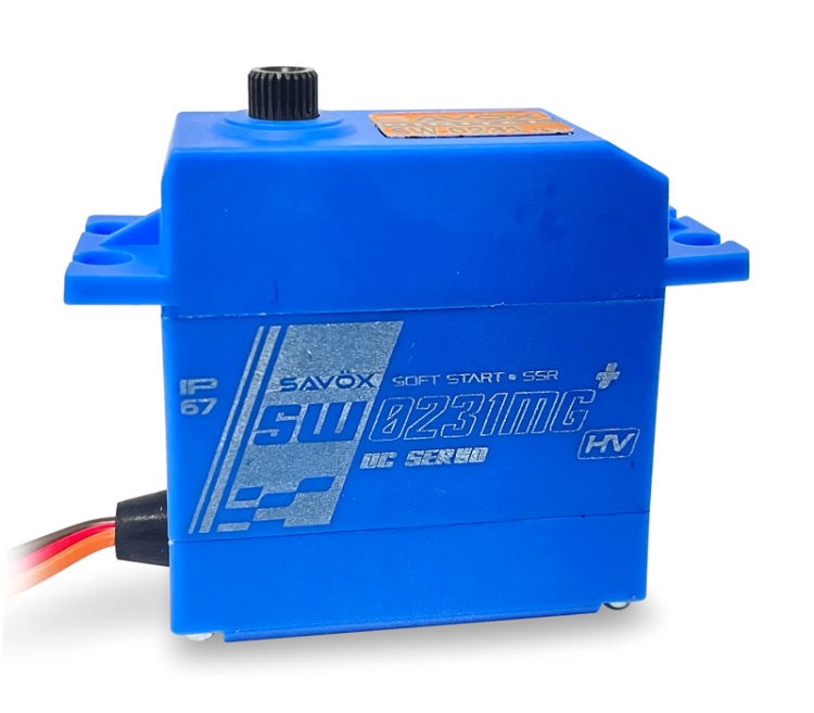 Savox SW-0231MG+ STD size HV Waterproof 25kg/0.15 Digital Servo @7.4V 66g 41.8x20.2x42.9mm