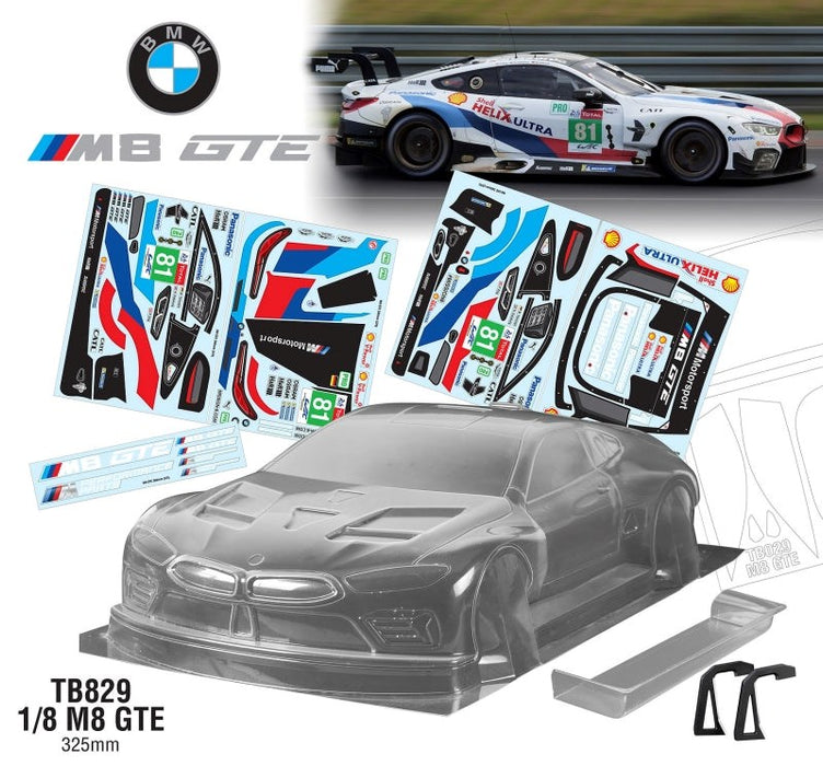 Team C TB829 1/8 GT 325mm WB Short Chassis M8 GTE