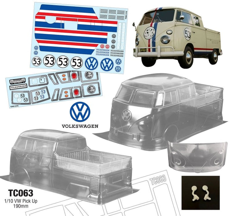 Team C TC063 1/10 Volkswagen Combi Pick Up 190mm Wide