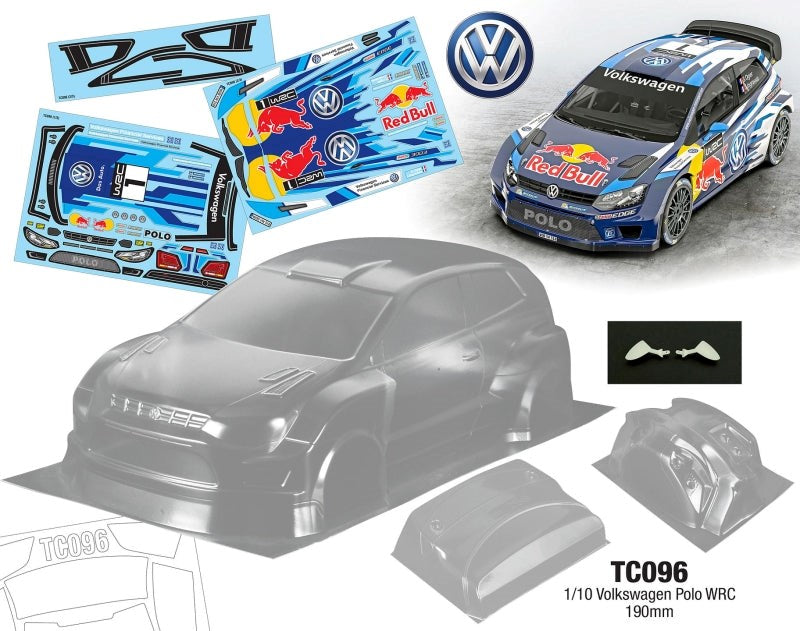 Team C TC096 1/10 Volkswagen Polo WRC 190mm Wide