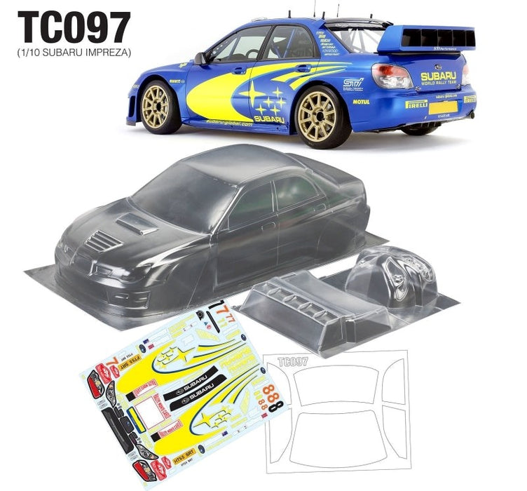 Team C TC097-SG 1/10 Subaru Impreza WRC 190mm Subaru Global Decal Sheet