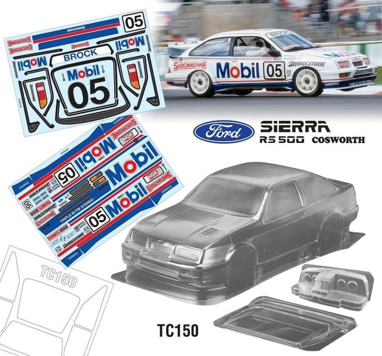 Team C TC150-M 1/10 Ford Sierra RS500 Cosworth 190mm Mobil Decal Sheet