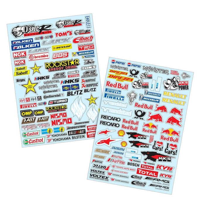 Team C TC918 1/10 Stickers MISC Brands A4 (2pcs) by Team C