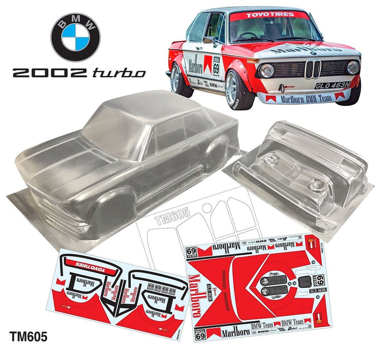 Team C TM605-M 1/10 Mini BMW 2002 Turbo Marlboro Decal Sheet WB 225mm Width 165mm