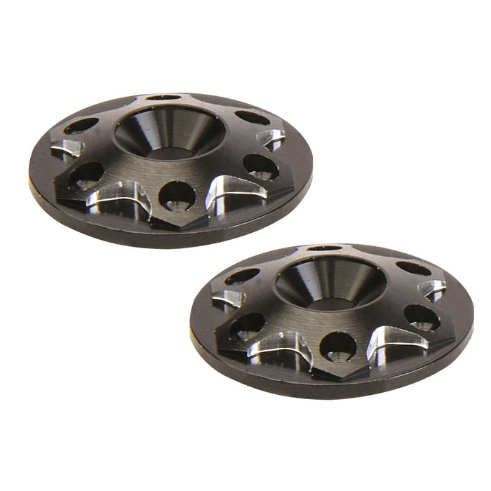 Team C TU1826B 1/8  1/10th M3 Wing Washer  Black (2pcs)