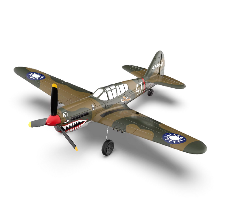 RC Plane - Ready To Fly - WWII P40 Warhawk 400mm With 4Ch Remote and Gyro