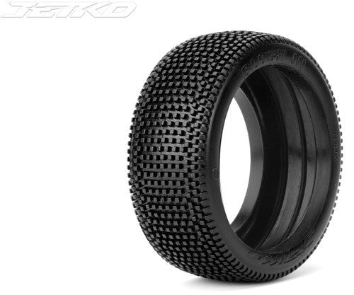 Jetko JKO1002DWUSG BLOCK IN: 1/8Buggy/Dish/White Rim/Ultra Soft/Glued