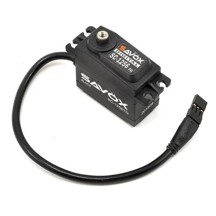 Savox SC-1256TG-BLACK BLACK STD size 20kg/cm Coreless Digital Servo 0.15 sec 6.0V 52.4g 40.3x20x37.2mm