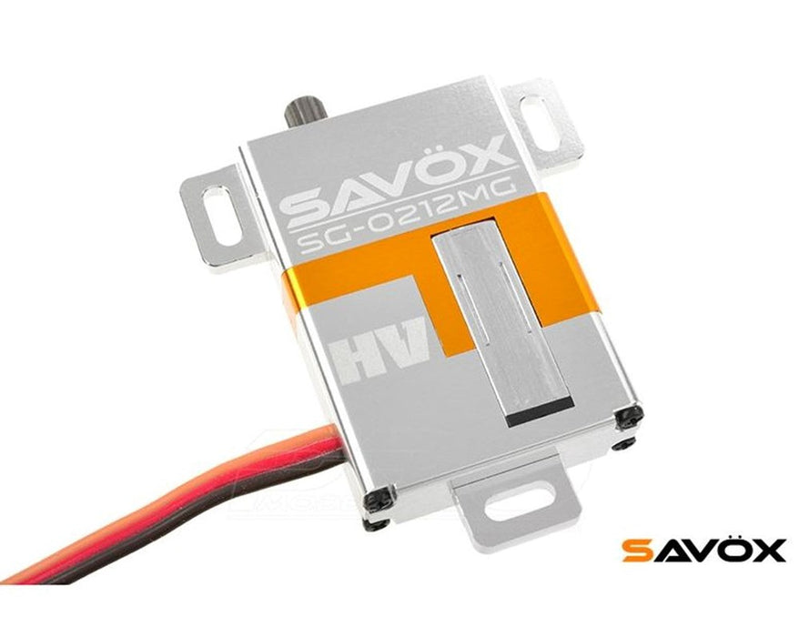 Savox SG-0212MG HV Metal Gear Thin Wing Servo 5kg 0.1sec @ 7.4v 26x8x37.5mm 21g