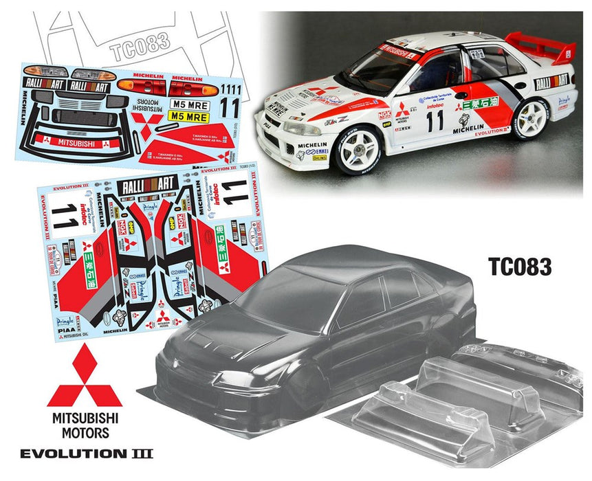 Team C TC083 1/10 Mitsubishi Evolution III 190mm