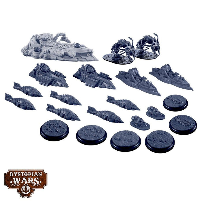 Warcradle DWA100000 Dystopian Wars: Enlightened Starter Set - Faction Battlefleet