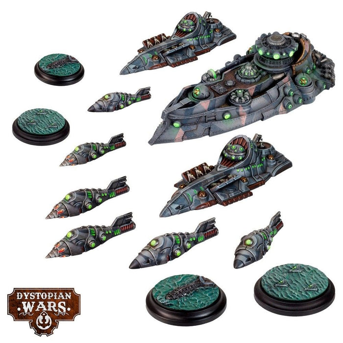 Warcradle DWA100006 Dystopian Wars: Hypatia Battlefleet Set