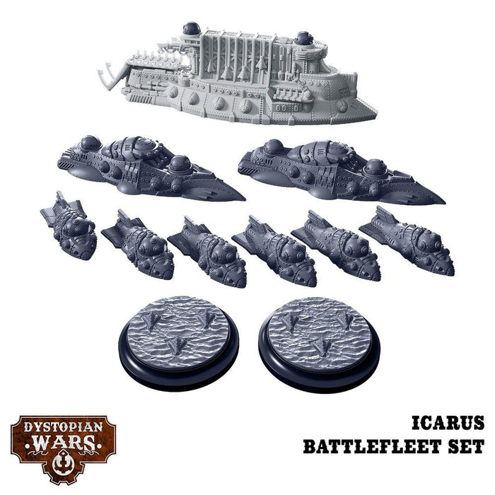 Warcradle DWA100011 Dystopian Wars: Icarus Battlefleet Set