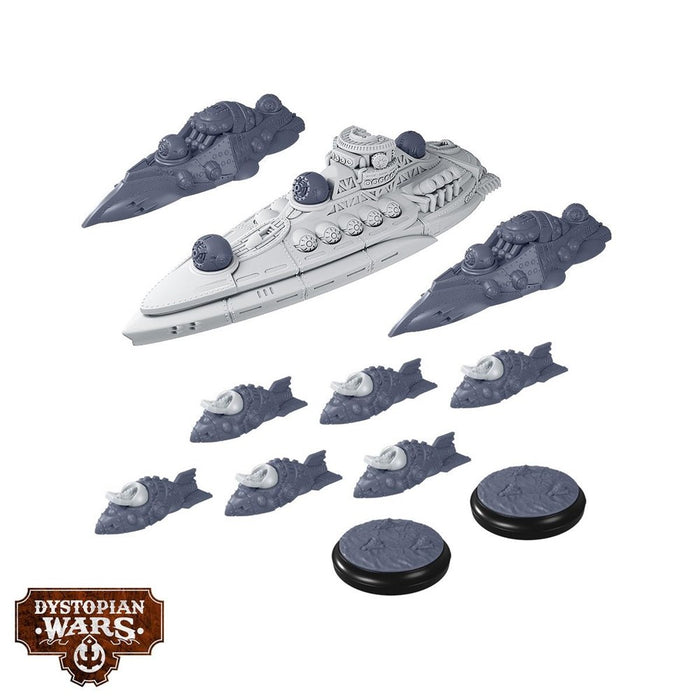 Warcradle DWA100017 Dystopian Wars: Xenophon Battlefleet Set