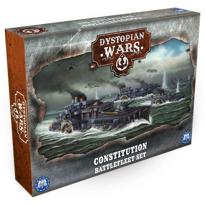 Warcradle DWA120001 Dystopian Wars: Constitution Battlefleet Set