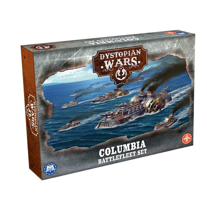 Warcradle DWA120008 Dystopian Wars: Columbia Battlefleet Set