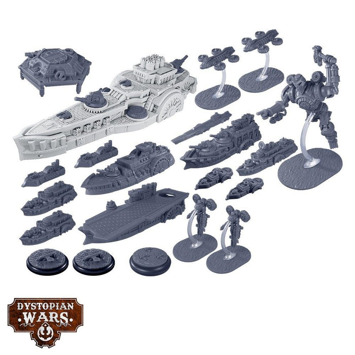 Warcradle DWA120010 Dystopian Wars: Independence Battlefleet Set