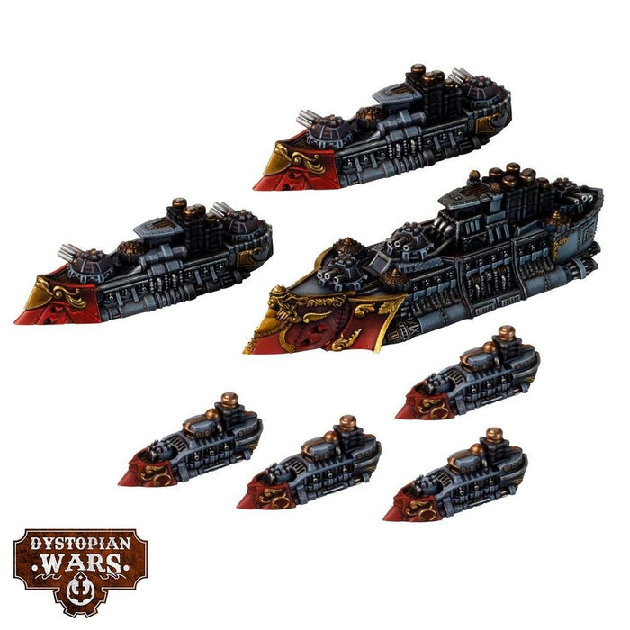 Warcradle DWA210001 Dystopian Wars: Britannia Battlefleet Set