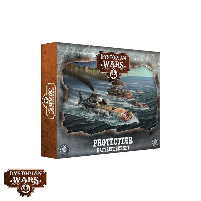 Warcradle DWA210007 Dystopian Wars: Protecteur Battlefleet Set