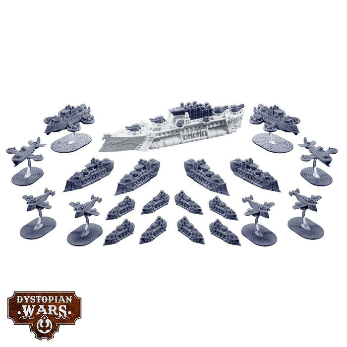 Warcradle DWA210012 Dystopian Wars: Gloriana Battlefleet Set