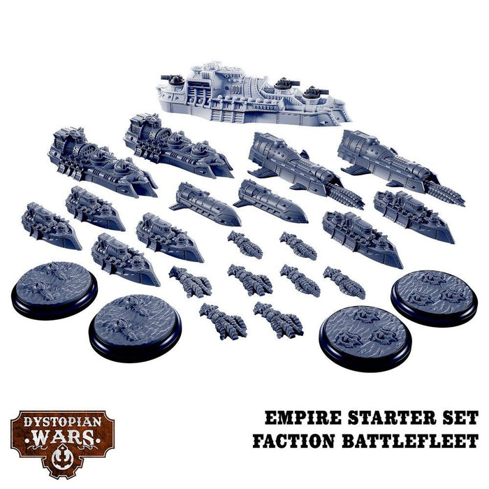 Warcradle DWA220000 Dystopian Wars: Empire Starter Set -  Faction Battlefleet