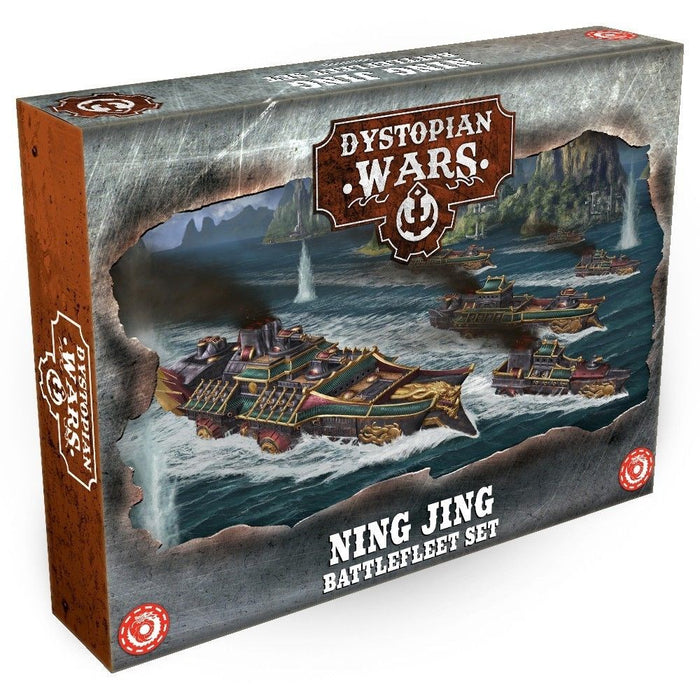 Warcradle DWA220001 Dystopian Wars: Ning Jing Battlefleet Set