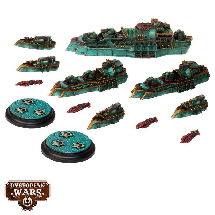 Warcradle DWA220005 Dystopian Wars: Kongo Battlefleet Set