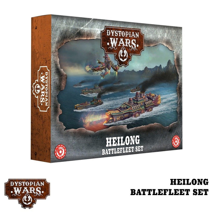 Warcradle DWA220011 Dystopian Wars: Heilong Battlefleet Set