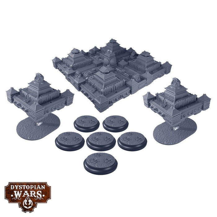 Warcradle DWA220013 Dystopian Wars: Zhanmadao Battlefleet Set