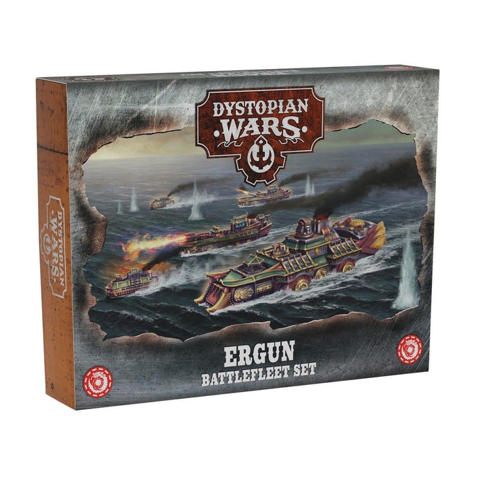 Warcradle DWA220015 Dystopian Wars: Ergun Battlefleet Set