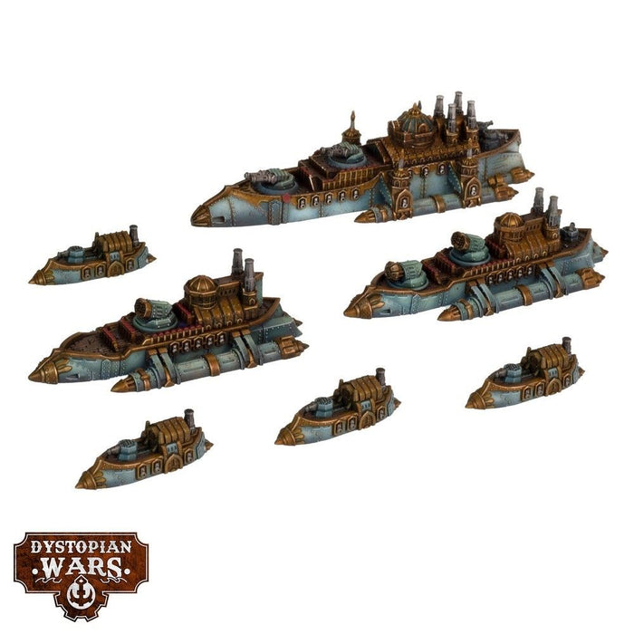 Warcradle DWA240009 Dystopian Wars: Anatolia Battlefleet Set