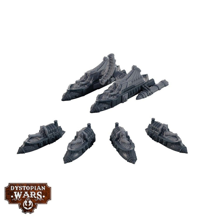 Warcradle DWA240010 Dystopian Wars: Retaj Battlefleet Set