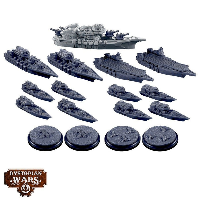 Warcradle DWA250000 Dystopian Wars: Imperium Starter Set -  Faction Battlefleet