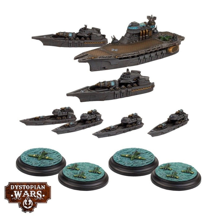 Warcradle DWA250005 Dystopian Wars: Tempelhof Battlefleet Set