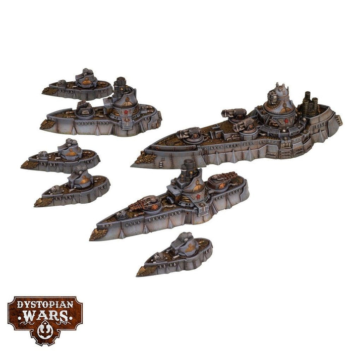 Warcradle DWA270001 Dystopian Wars: Borodino Battlefleet Set