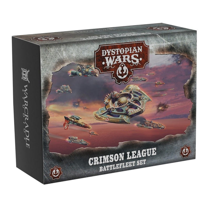 Warcradle DWA990032 Dystopian Wars: Crimson League Battlefleet Set