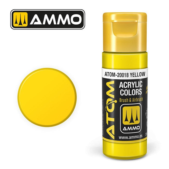 AMMO by Mig Jimenez ATOM-20018 Atom Color Yellow 20ml